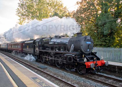 Purchase photo of 44871 Black Five at Aldermaston