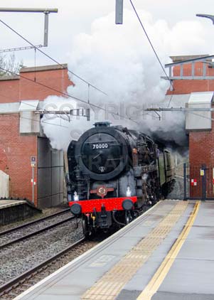 Purchase photo of 70000 BRITANNIA at Aldermaston
