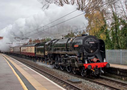 Purchase photo of 70000 BRITANNIA at Aldermaston