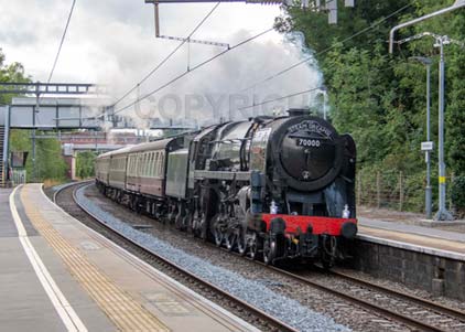 Purchase photo of 70000 BRITANNIA at Aldermaston