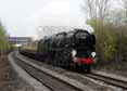 Photograph of CLAN LINE - 35028 CLAN LINE at Aldermaston on 13/04/11