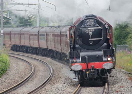 Purchase photo of 46233 DUCHESS OF SUTHERLAND at Aldermaston