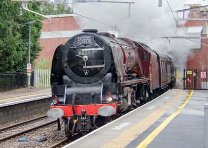 Purchase photo of 46233 DUCHESS OF SUTHERLAND at Aldermaston