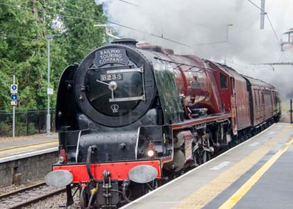 Purchase photo of 46233 DUCHESS OF SUTHERLAND at Aldermaston
