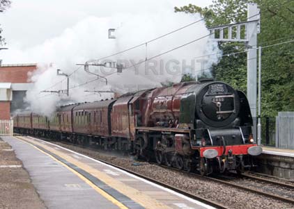 Purchase photo of 46233 DUCHESS OF SUTHERLAND at Aldermaston