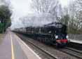 Photograph of LORD DOWDING (BRAUNTON) - 34052 LORD DOWDING (BRAUNTON) at Aldermaston on 11/03/17