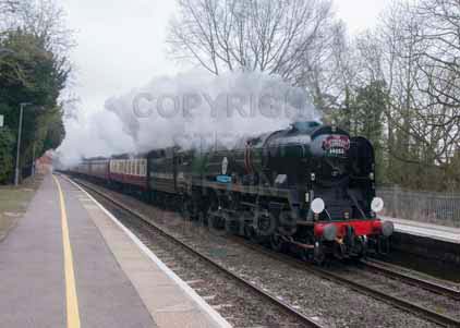 Purchase photo of 34052 LORD DOWDING (BRAUNTON) at Aldermaston