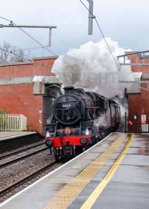 Purchase photo of 45231 SHERWOOD FORESTER at Aldermaston