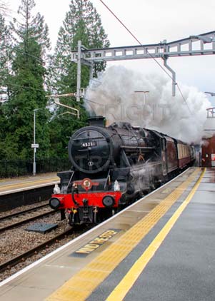 Purchase photo of 45231 SHERWOOD FORESTER at Aldermaston
