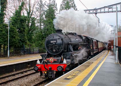 Purchase photo of 45231 SHERWOOD FORESTER at Aldermaston
