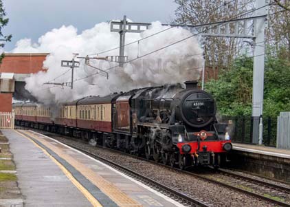 Purchase photo of 45231 SHERWOOD FORESTER at Aldermaston