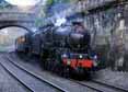 Photograph of Black Five - 45407 THE LANCASHIRE FUSILIER &  44871 Black Five at Bath on 05/12/13