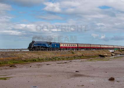 Purchase photo of 60007 SIR NIGEL GRESLEY at Cockwood Harbour