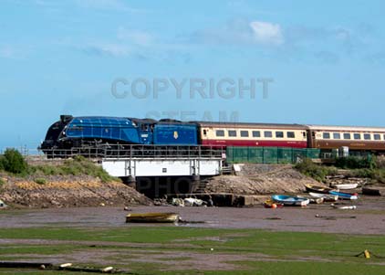 Purchase photo of 60007 SIR NIGEL GRESLEY at Cockwood Harbour