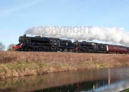 Purchase photo of 44871 Black Five &  45407 THE LANCASHIRE FUSILIER at Crofton