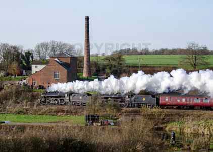Purchase photo of 44871 Black Five &  45407 THE LANCASHIRE FUSILIER at Crofton
