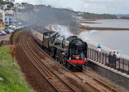 Purchase photo of 70000 BRITANNIA at Dawlish