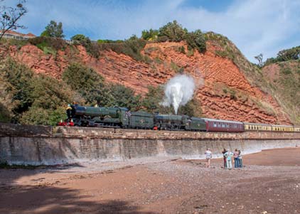 Purchase photo of 7029 CLUN CASTLE &  45596 BAHAMAS at Dawlish