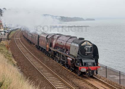 Purchase photo of 46233 DUCHESS OF SUTHERLAND at Dawlish