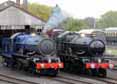 Photograph of KING EDWARD II - 6023 KING EDWARD II &  5051 EARL BATHURST at Didcot on 02/04/11