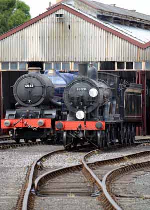 Purchase photo of 6023 KING EDWARD II &  30120 T9 at Didcot