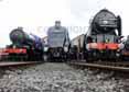 Photograph of SIR NIGEL GRESLEY - 6023 KING EDWARD II,  60007 SIR NIGEL GRESLEY &  60163 TORNADO at Didcot on 05/04/14