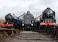 Photograph of SIR NIGEL GRESLEY - 6023 KING EDWARD II,  60007 SIR NIGEL GRESLEY &  60163 TORNADO at Didcot on 05/04/14