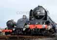 Poster ofSIR NIGEL GRESLEY - 6023 KING EDWARD II,  60007 SIR NIGEL GRESLEY &  60163 TORNADO at Didcot on 05/04/14
