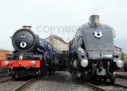 Purchase photo of 6023 KING EDWARD II &  60007 SIR NIGEL GRESLEY at Didcot