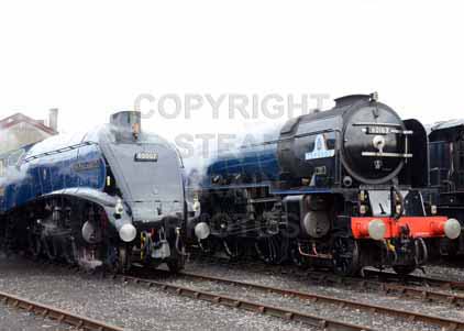 Purchase photo of 60007 SIR NIGEL GRESLEY &  60163 TORNADO at Didcot