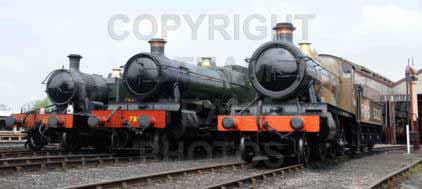 Purchase posters of 5521 2-6-2T,  7808 COOKHAM MANOR &amp;  5322 2-6-0 Tender Locomotive