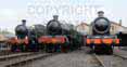 Poster ofCOOKHAM MANOR - 5521 2-6-2T,  7808 COOKHAM MANOR &  5322 2-6-0 Tender Locomotive at Didcot on 05/05/10