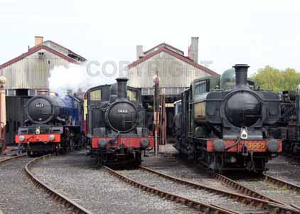 Purchase photo of 6023 KING EDWARD II,  1466 0-4-2T &  3650 0-6-0PT at Didcot