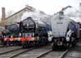 Photograph of SIR NIGEL GRESLEY - 60163 TORNADO &  60007 SIR NIGEL GRESLEY at Didcot on 06/04/14