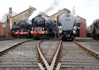 Purchase photo of 6023 KING EDWARD II,  60163 TORNADO &  60007 SIR NIGEL GRESLEY at Didcot