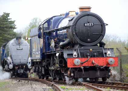 Purchase photo of 6023 KING EDWARD II &  60007 SIR NIGEL GRESLEY at Didcot