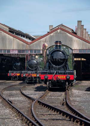 Purchase photo of 5322 2-6-0 Tender Locomotive &  4144 2-6-2T at Didcot