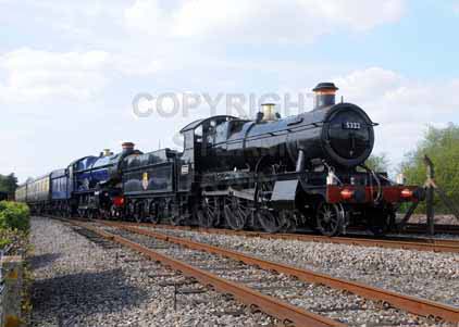 Purchase photo of 5322 2-6-0 Tender Locomotive &  6023 KING EDWARD II at Didcot