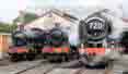 Poster ofBRITANNIA - 5322 2-6-0 Tender Locomotive,  6998 BURTON AGNES HALL &  70000 BRITANNIA at Didcot on 08/08/12