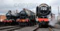 Poster ofBRITANNIA - 5322 2-6-0 Tender Locomotive,  6998 BURTON AGNES HALL &  70000 BRITANNIA at Didcot on 08/08/12