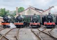 Photograph of HINDERTON HALL - 2999 LADY OF LEGEND,  5900 HINDERTON HALL,  6998 BURTON AGNES HALL &  7903 FOREMARKE HALL at Didcot on 08/06/19