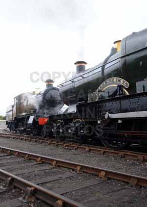 Purchase photo of 5322 2-6-0 Tender Locomotive &  3717 CITY OF TRURO at Didcot