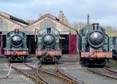 Photograph of 2-6-2T - 6106 2-6-2T,  5572 2-6-2T &  6697 0-6-2T at Didcot on 11/02/24