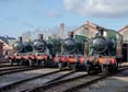 Photograph of 2-6-2T - 4144 2-6-2T,  5199 2-6-2T,  6106 2-6-2T &  5572 2-6-2T at Didcot on 11/02/24
