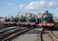 Photograph of 2-6-2T - 4144 2-6-2T,  5199 2-6-2T,  6106 2-6-2T,  5572 2-6-2T &  6697 0-6-2T at Didcot on 11/02/24