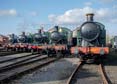 Photograph of 2-6-2T - 4144 2-6-2T,  5199 2-6-2T,  6106 2-6-2T,  5572 2-6-2T &  6697 0-6-2T at Didcot on 11/02/24