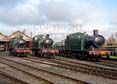 Photograph of 2-6-2T - 6106 2-6-2T,  5572 2-6-2T &  6697 0-6-2T at Didcot on 11/02/24