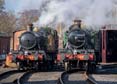 Photograph of 2-6-2T - 4144 2-6-2T &  5199 2-6-2T at Didcot on 11/02/24