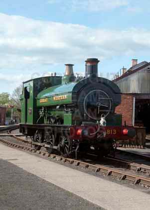 Purchase photo of 813 0-6-0 at Didcot