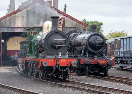 Purchase photo of 65 SECR 01 Class &  3822 2-8-0 at Didcot